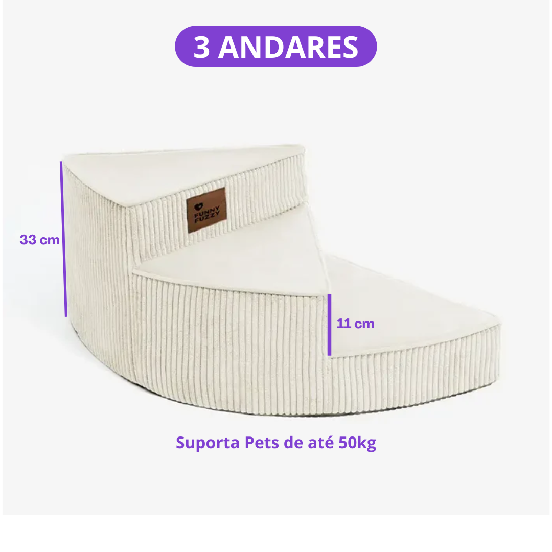 [COMPRE 1 LEVE 2] Escada Artesanal em Espiral para Pet + 2 Brindes Incríveis