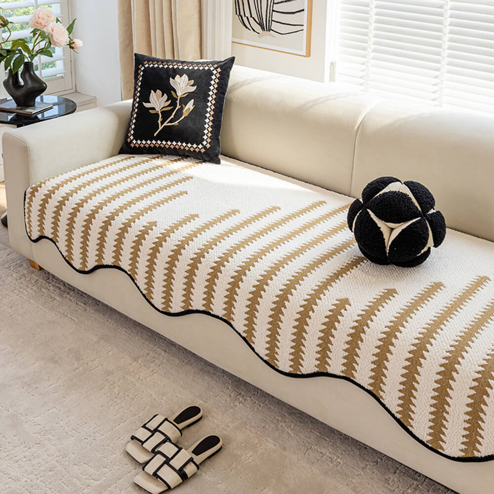 [COMPRE 1 LEVE 2] Capa Protetora De Sofá Chevron Chenille™