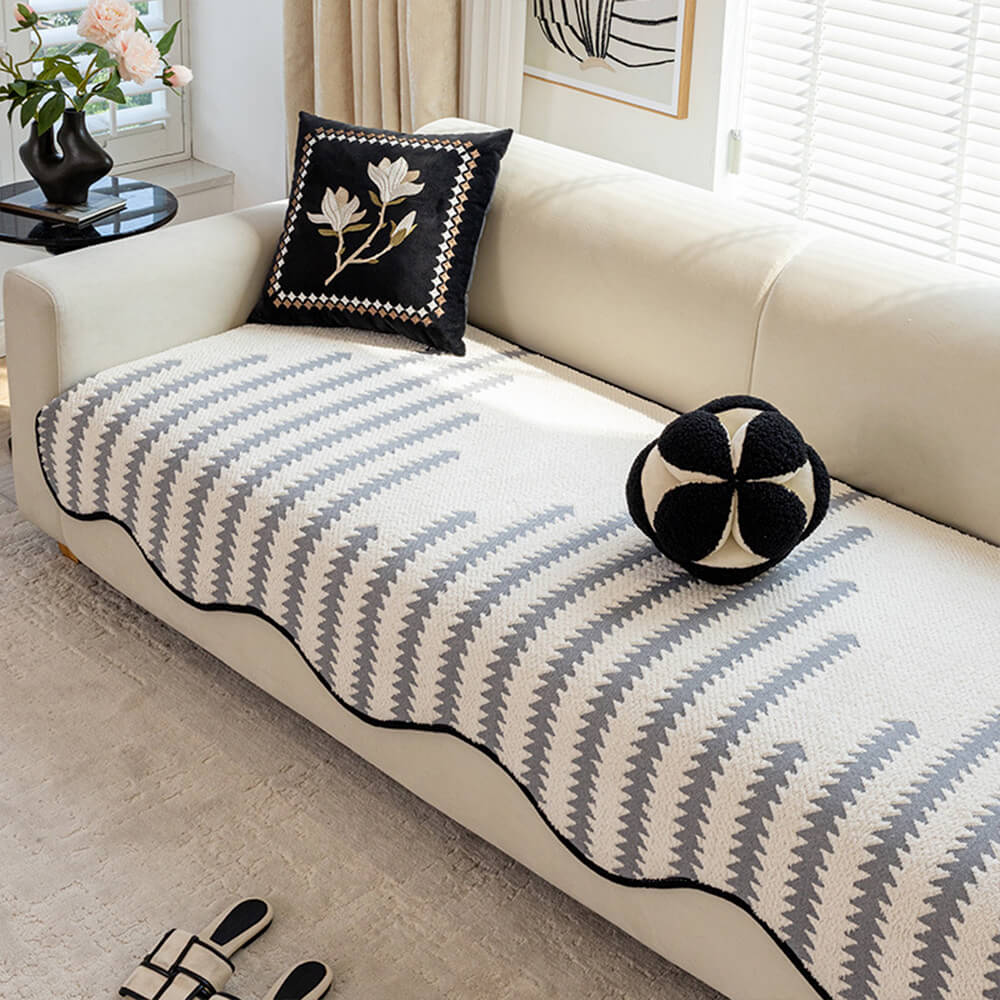 [COMPRE 1 LEVE 2] Capa Protetora De Sofá Chevron Chenille™